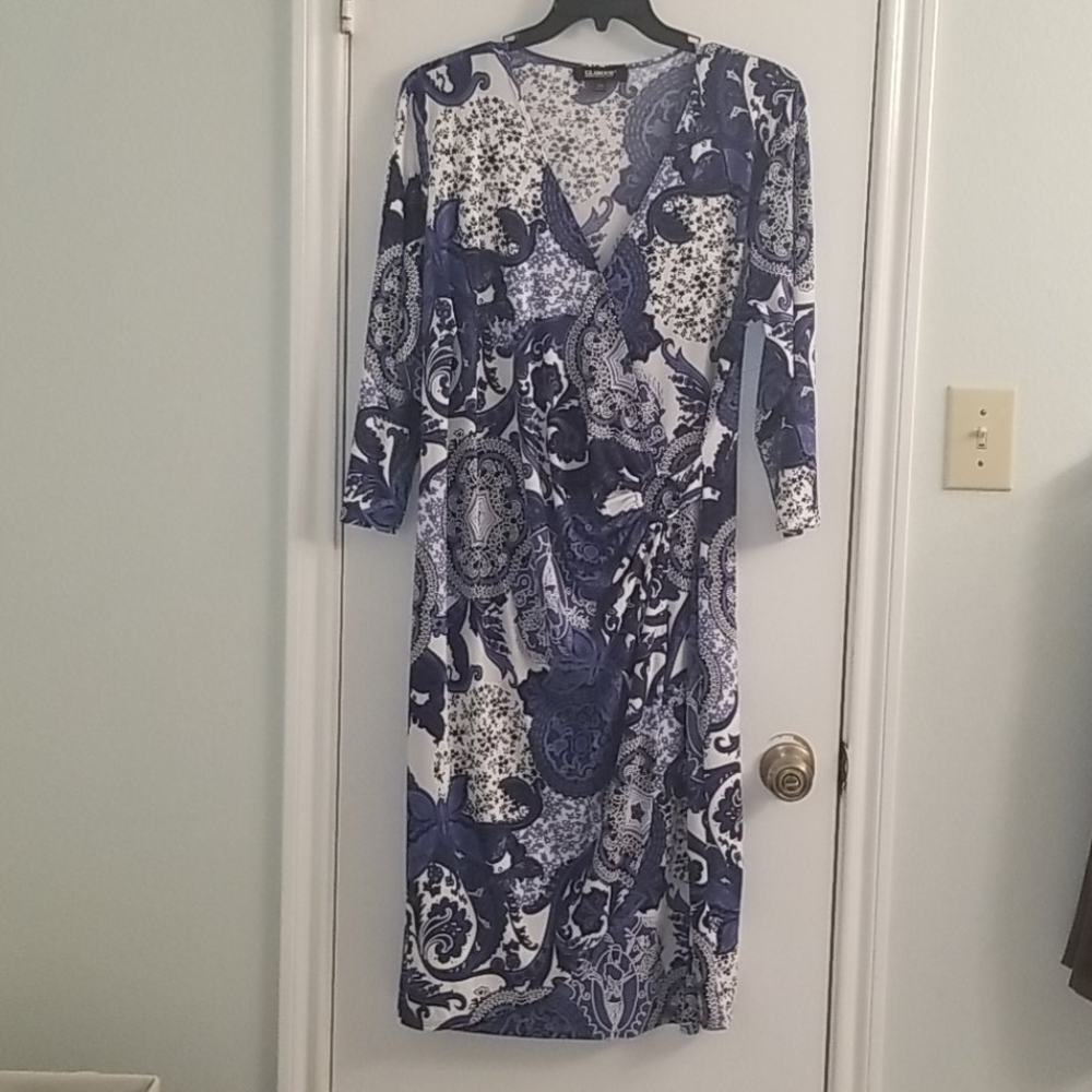 Faux wrap dress